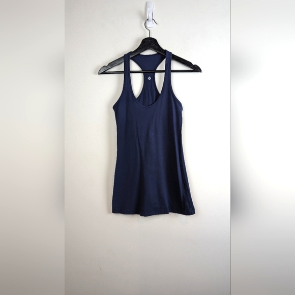 Lululemon cool Racerback tank navy sz 6 - Picture 3 of 3